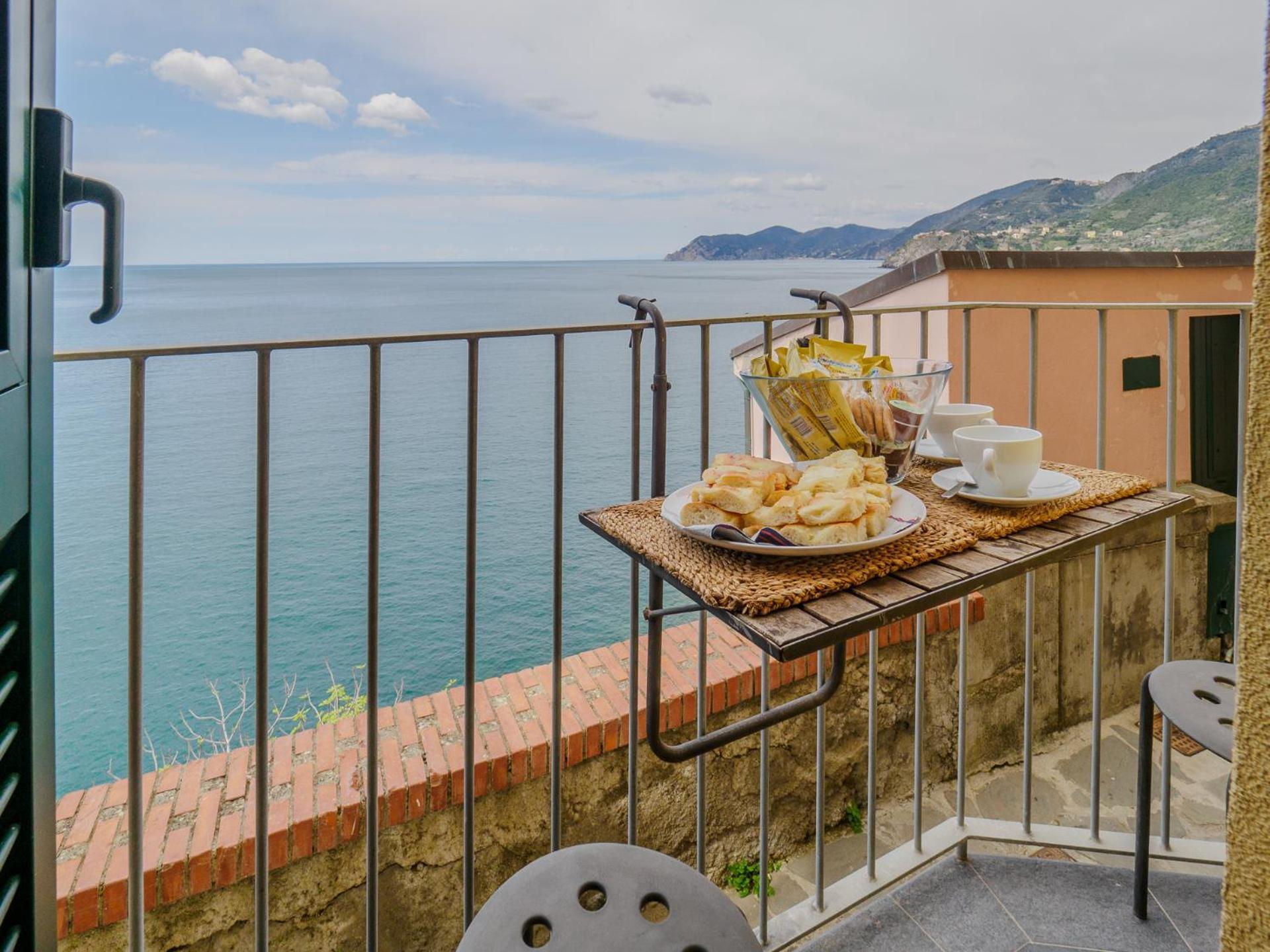 Il Baluardo Sea View Apartment On The Cliff Manarola Exterior foto